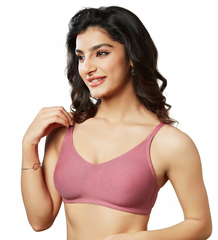 LILLY Seamless Wire Free V Neck Free Bra
